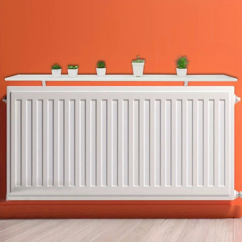 90cm white radiator cover - white,