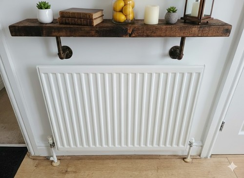 Rustic radiator shelf - shelf, 4.5cm
