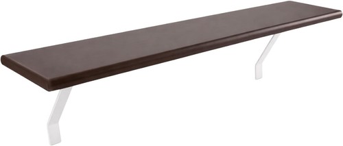 Radiator shelf with - with, foil