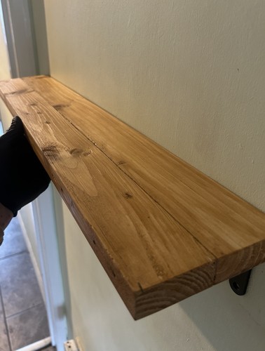 Rustic narrow shelf solid - shelf,