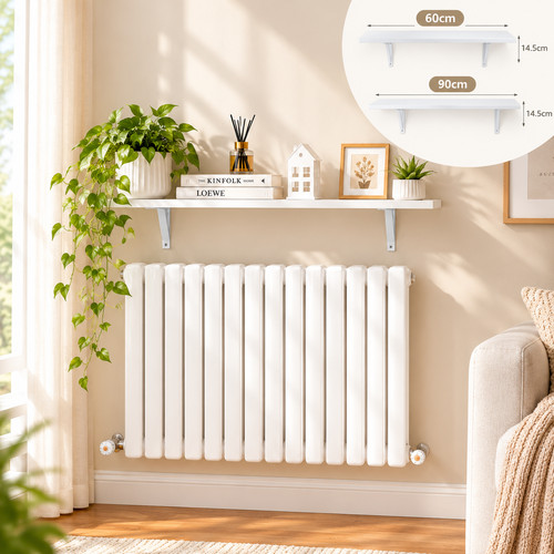 90cm white radiator cover - 60/90cm,