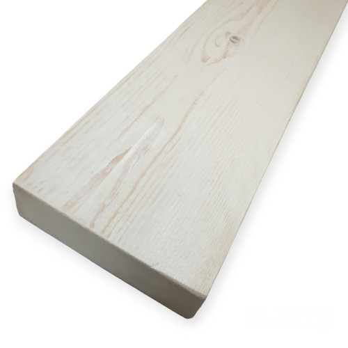White washed shelf - washed, floating